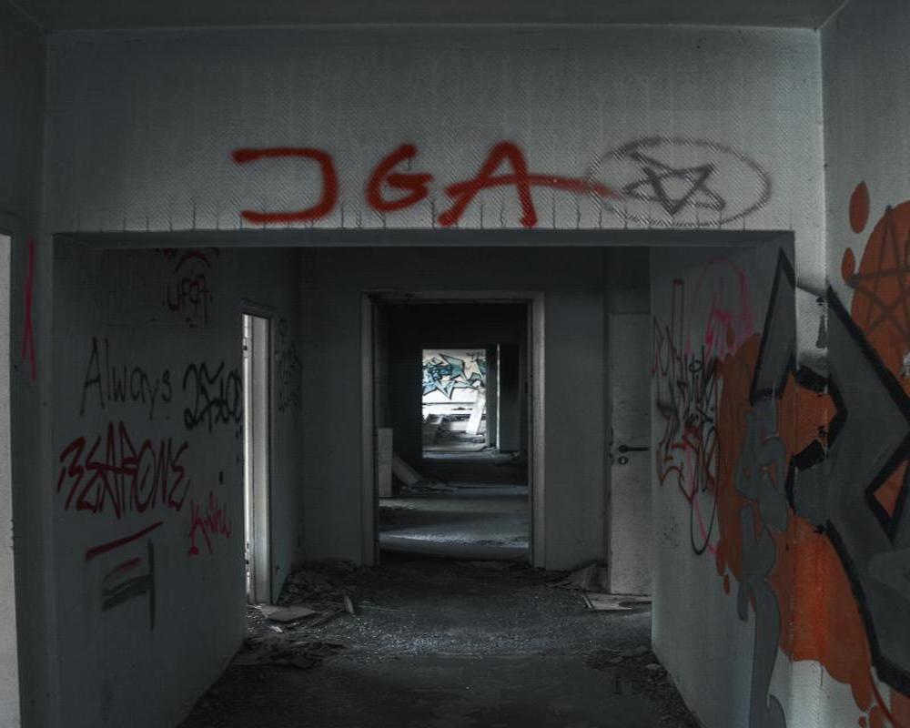 Lost Place with Graffiti